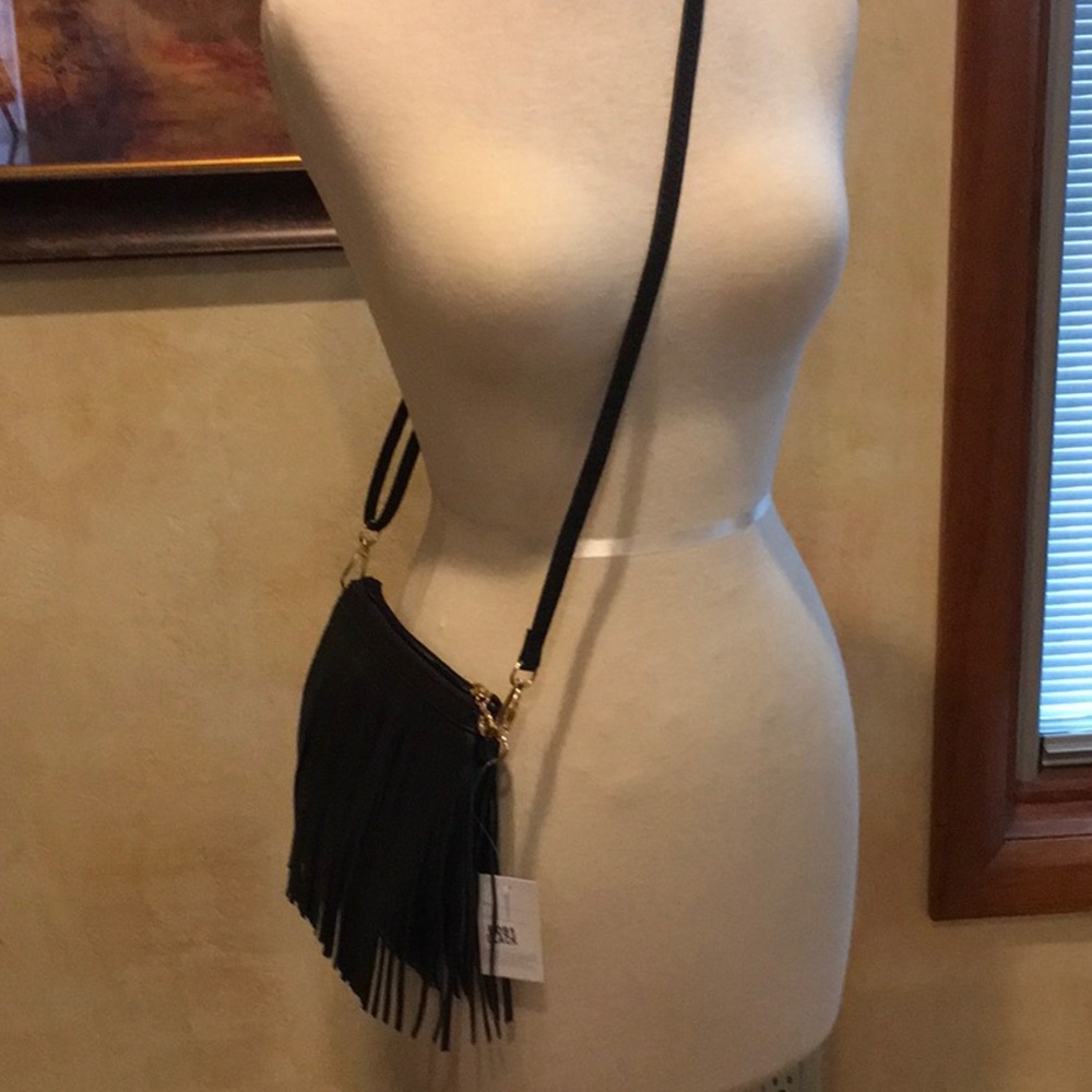 Black Fringe Tassel Boho Festival Crossbody Last One❗️ - Picture 5 of 8
